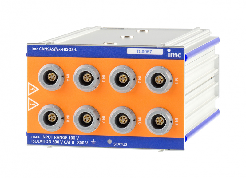 High isolation CAN measurement modules for measuring PT100 / 1000 and low voltages riding on  levels up to 800 V